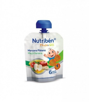 NUTRIBEN FRUTA&GO MANZANA PLATANO 90G