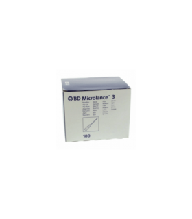 AGUJA HIPODERMICA BD MICROLANCE3 25 G 5/8" 16 X