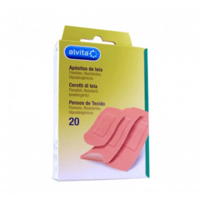 ALVITA APOSITO ADHESIVO TELA 20 U