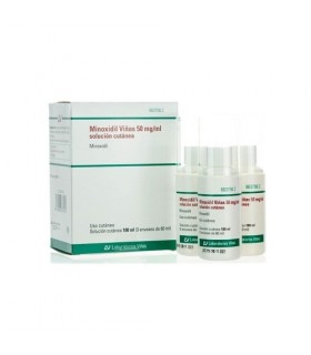 MINOXIDIL VIÑAS 50 MG/ML SOLUCION CUTANEA 3 FRAS