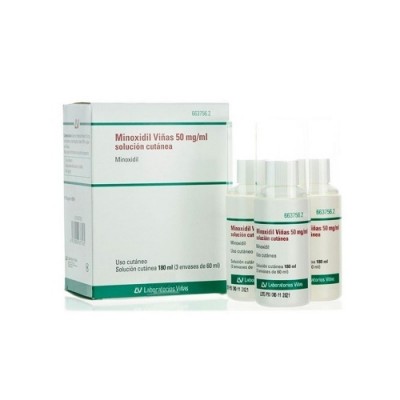 MINOXIDIL VIÑAS 50 MG/ML SOLUCION CUTANEA 3 FRAS