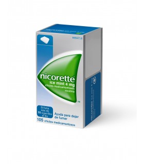 NICORETTE ICE MINT 4 MG 105 CHICLES MEDICAMENTOS