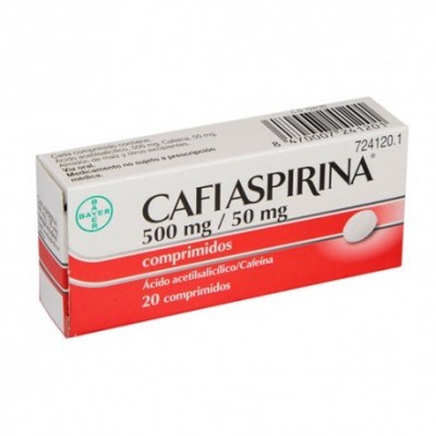 CAFIASPIRINA 500 mg/50 mg 20 COMPRIMIDOS