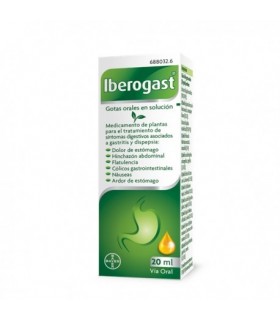 IBEROGAST GOTAS ORALES EN SOLUCION 1 FRASCO 20 m