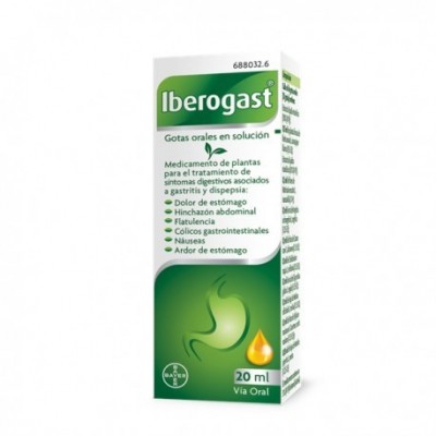 IBEROGAST GOTAS ORALES EN SOLUCION 1 FRASCO 20 m