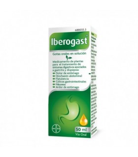 IBEROGAST GOTAS ORALES EN SOLUCION 1 FRASCO 50 m
