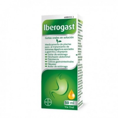 IBEROGAST GOTAS ORALES EN SOLUCION 1 FRASCO 50 m