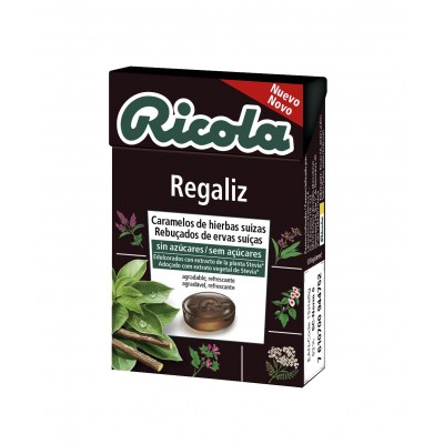 RICOLA CAJA REGALIZ CARAMELOS SIN AZUCAR