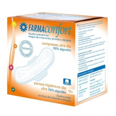 FARMACONFORT DIA 10 U ULTRAFINA 100% ALGODON