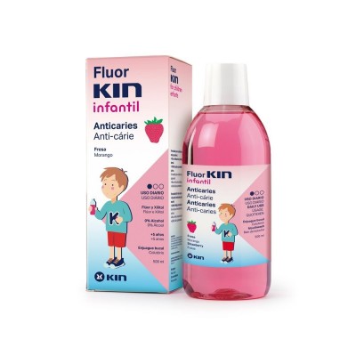 FLUOR KIN INFANTIL ENJUAGUE BUCAL 500 ML FRESA