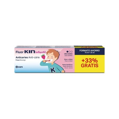 FLUOR KIN PASTA INFANTIL FRESA 100ML