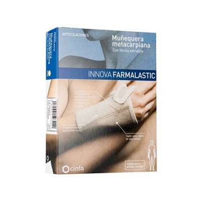 FARMALASTIC MUÑEQUERA PALMAR BEIGE TALLA M