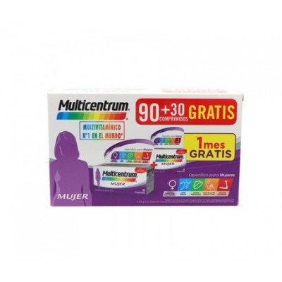 MULTICENTRUM MUJER 90+30 COMP PACK PROMOCIONAL