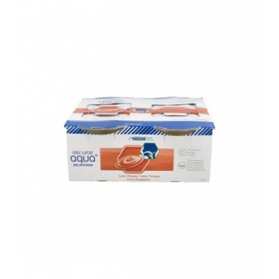 RESOURCE AQUA + GELIFICADA 125 G  4 TARRINAS POM