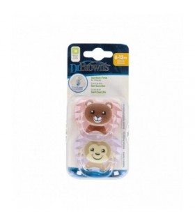 DR BROWNS CHUPETE PREVENT ANIMALES T2 ROSA