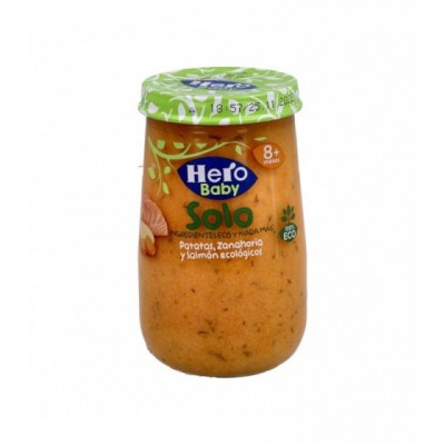 HERO BABY SOLO PATATAS ZANAHORIA Y SALMON 190 G