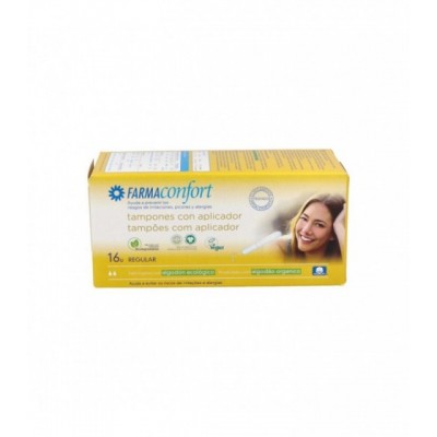 FARMACONFORT TAMPON REGULAR 16 U 100% ALGODON