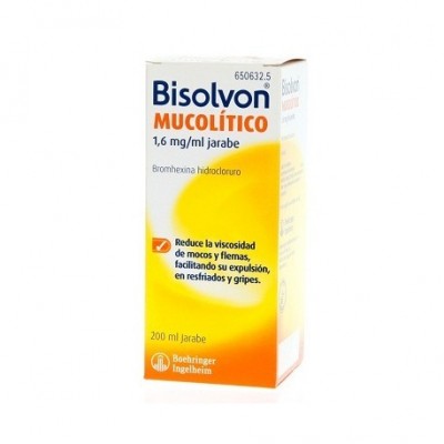 BISOLVON MUCOLITICO 1,6 MG/ML JARABE 1 FRASCO 20
