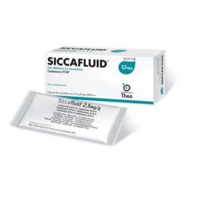 SICCAFLUID 2,5 MG/G GEL OFTALMICO 60 MONODOSIS 0