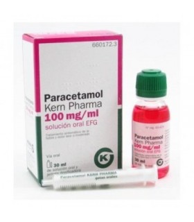 PARACETAMOL KERN PHARMA EFG 100 mg/ml SOLUCION O
