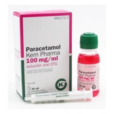 PARACETAMOL KERN PHARMA EFG 100 mg/ml SOLUCION O