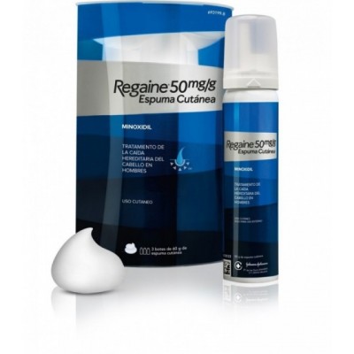 REGAINE 50 MG/G ESPUMA CUTANEA 3 TUBOS 60 G