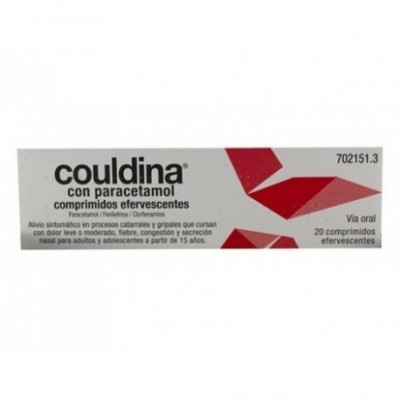 COULDINA CON PARACETAMOL 650 mg/4 mg/10 mg 20 CO