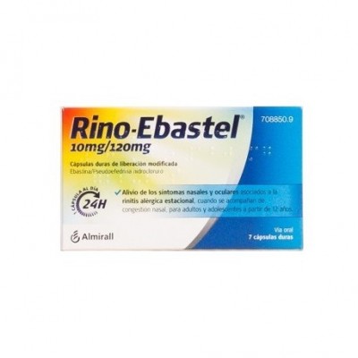 RINO-EBASTEL 10 MG/120 MG 7 CAPSULAS LIBERACION