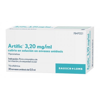 ARTIFIC 3,2 mg/ml COLIRIO EN SOLUCION 30 MONODOS