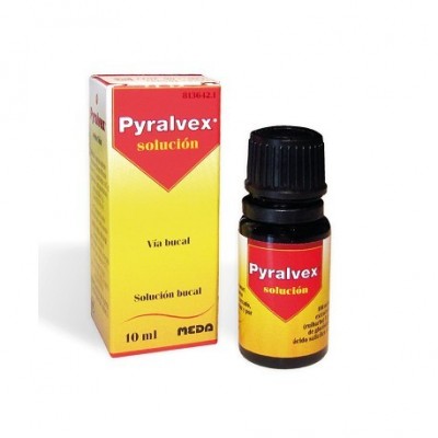 PYRALVEX 10 mg/ml + 50 mg/ml SOLUCION BUCAL 1 FR