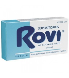 SUPOSITORIOS DE GLICERINA ROVI NIÑOS 1,375 g 12