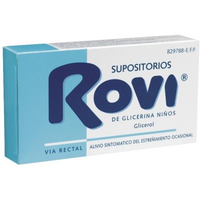 SUPOSITORIOS DE GLICERINA ROVI NIÑOS 1,375 g 12