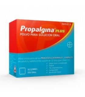 PROPALGINA PLUS 10 SOBRES POLVO PARA SOLUCION OR