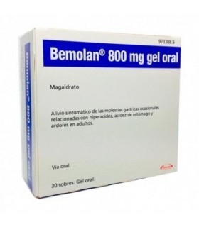 BEMOLAN 800 mg 30 SOBRES GEL ORAL
