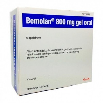 BEMOLAN 800 mg 30 SOBRES GEL ORAL