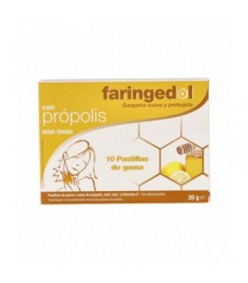 FARINGEDOL PROPOLIS MIEL LIMON 10 U