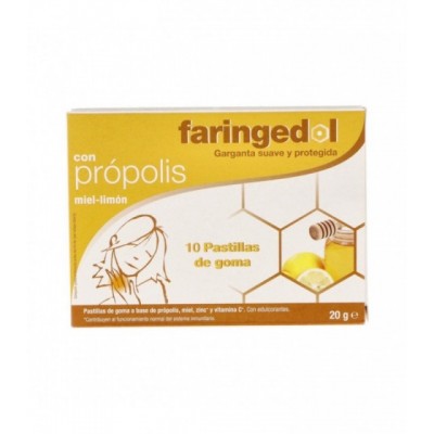 FARINGEDOL PROPOLIS MIEL LIMON 10 U