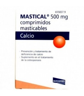 MASTICAL 1250 mg (500 mg Ca) 90 COMPRIMIDOS MAST