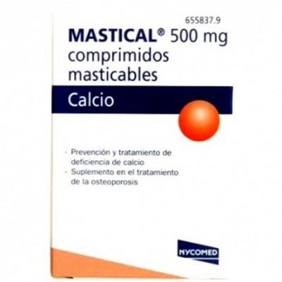 MASTICAL 1250 mg (500 mg Ca) 90 COMPRIMIDOS MAST