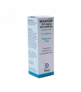 SICCAFLUID 2,5 MG/G GEL OFTALMICO 1 TUBO 10 G