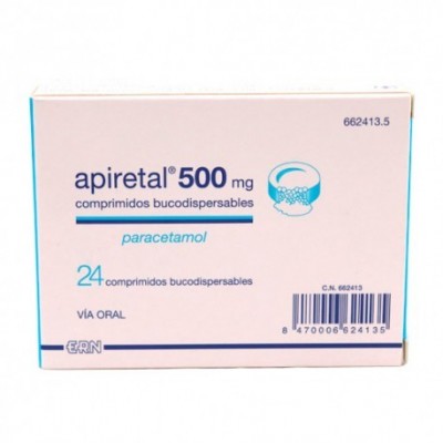 APIRETAL 500 mg 24 COMPRIMIDOS BUCODISPERSABLES