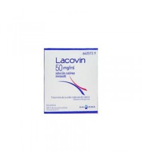 LACOVIN 50 mg/ml SOLUCION CUTANEA 2 FRASCOS 60 m