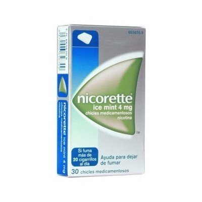 NICORETTE ICE MINT 2 mg 30 CHICLES MEDICAMENTOSO