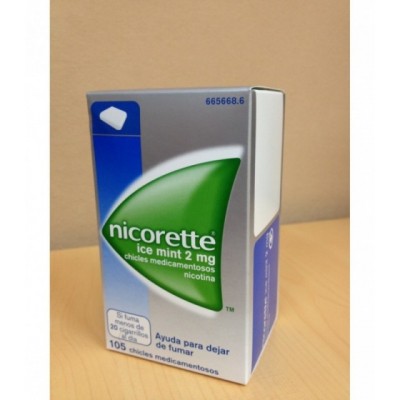NICORETTE ICE MINT 2 MG 105 CHICLES MEDICAMENTOS