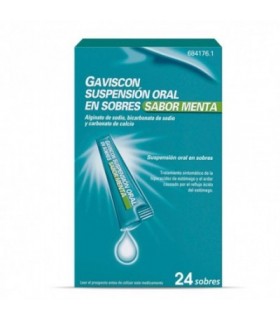 GAVISCON 24 SOBRES SUSPENSION ORAL 10 ml (SABOR
