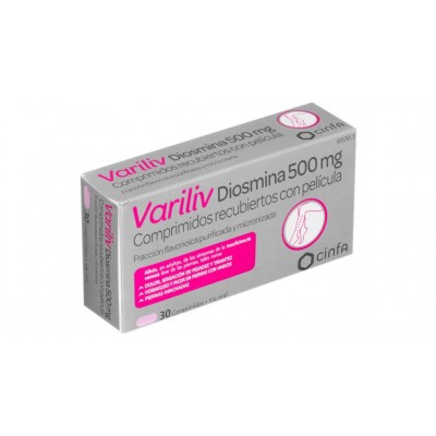 VARILIV DIOSMINA 500 mg 60 COMPRIMIDOS RECUBIERT