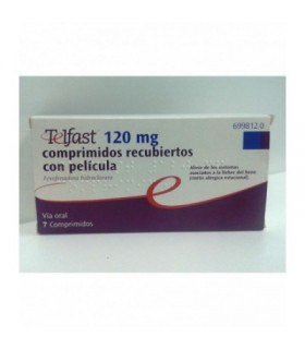 TELFAST 120 MG 7 COMPRIMIDOS RECUBIERTOS