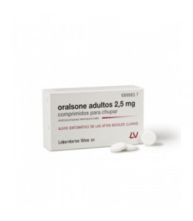 ORALSONE ADULTOS 2,5 mg 12 COMPRIMIDOS PARA CHUP