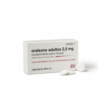 ORALSONE ADULTOS 2,5 mg 12 COMPRIMIDOS PARA CHUP