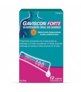 GAVISCON FORTE 12 SOBRES SUSPENSION ORAL 10 ml